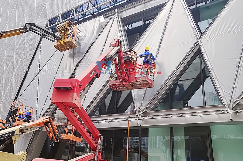 成都中建錦源匯膜結構項目工程最新進展