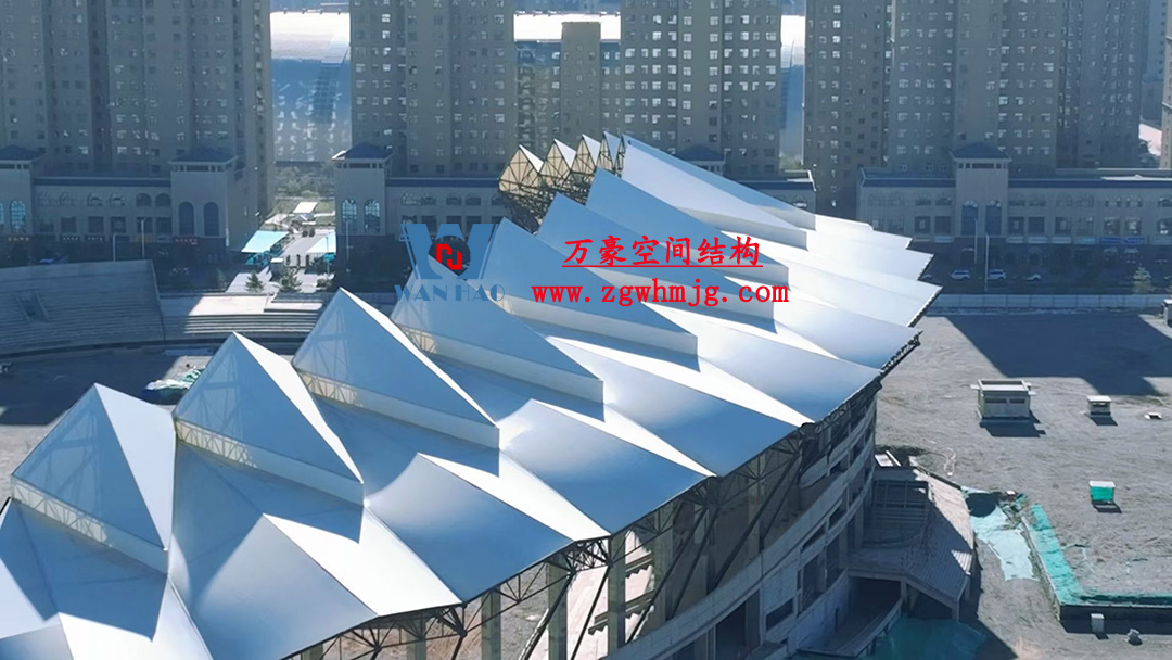 張掖奧體中心建設(shè)項目（EPC）總承包體育場PTFE膜結(jié)構(gòu)專業(yè)分包工程